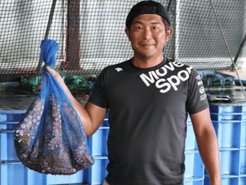 大きな水タコ これから処理をして煮タコにします!