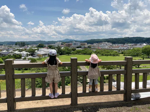 白河小峰城からの市内一望