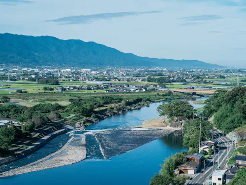 水の恵みあふれる朝倉市(写真は筑後川中流域にある山田堰)