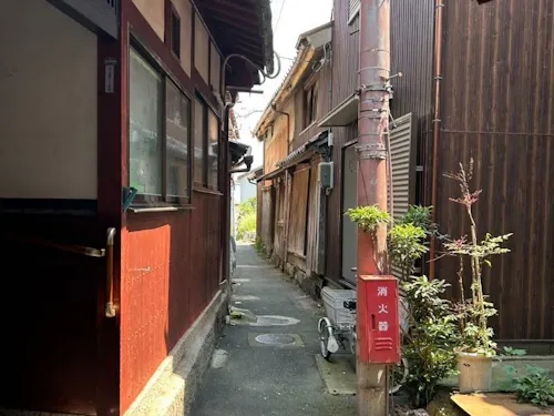 沖島島内の風景