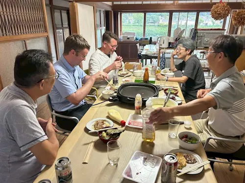 2日目には地元住民・地域おこしOBとの懇親会予定