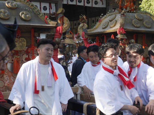 氏子として参加した祭