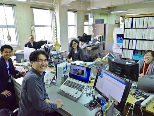 ▲企画課職員と一緒に室蘭のPRを!