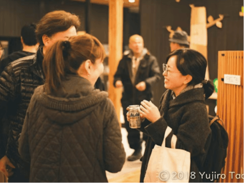 毎月町内で開催する町民交流会タノシモカフェ