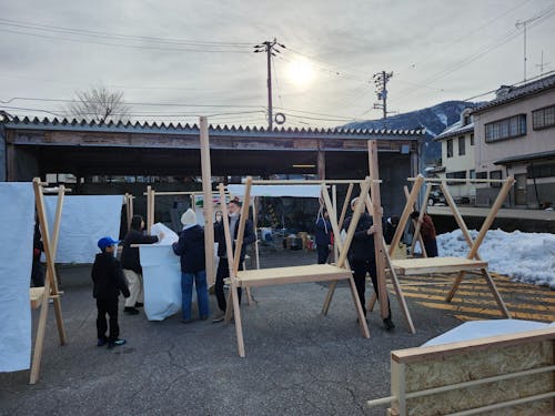 大人2人で簡単に組み立てられる屋台