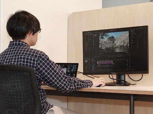 県内のテレワーク施設でお仕事