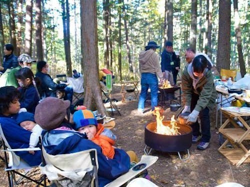 市民の森で毎月第一水曜日に実施「たき火の日」のんびり癒される時間🌲