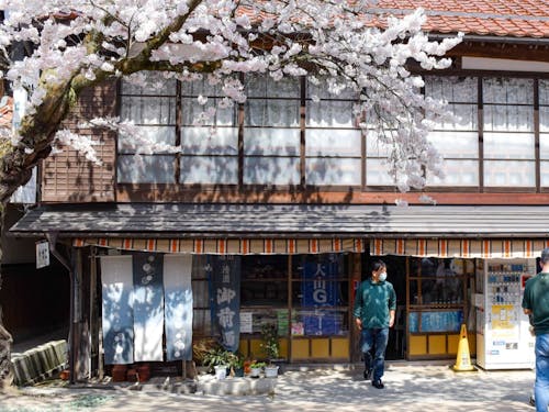 通りの中にある「山田商店」さん、趣ある素敵なお店