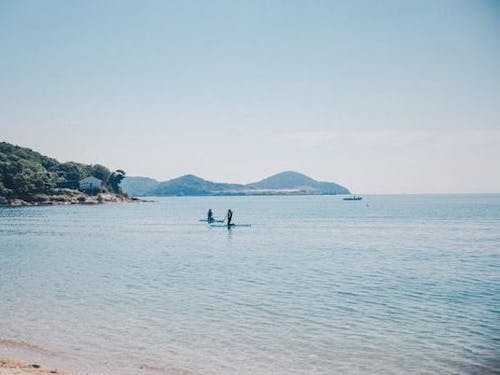 SUPなどが楽しめるナンブエリアの海