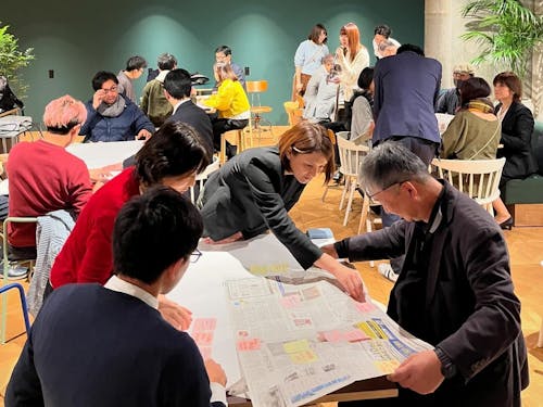 拠点のPLAYCEで実施したワークショップの様子