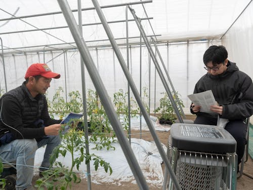 農家さんとの打ち合わせ風景