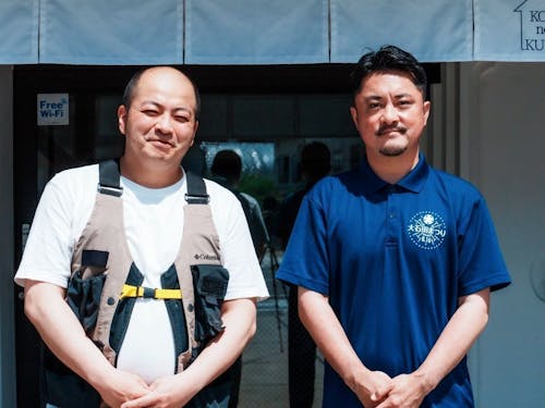 まちづくり推進課木村さんと先輩協力隊員の阿部さん