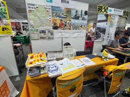 去年はこんなブースでした!ぐんまちゃんが目印です😄