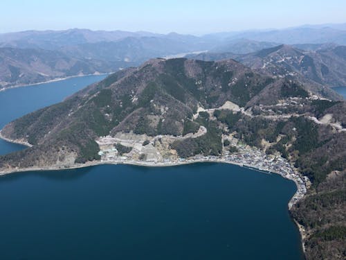 上空からみた西浅井地域