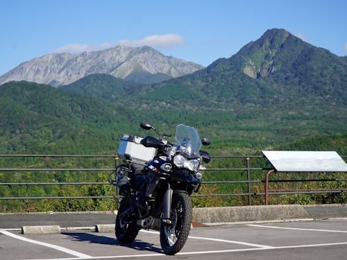 趣味のツーリングで真庭市に訪れた時の写真。真庭の景色に魅了され移住を決心。