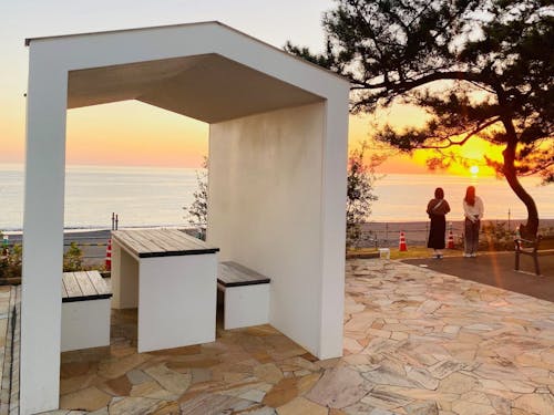 夕焼けの土佐湾