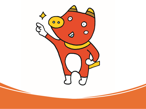 ふくしまを応援する「ベコ太郎」