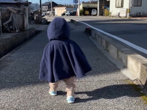 子どもと一緒に散歩する時間も楽しんでいます