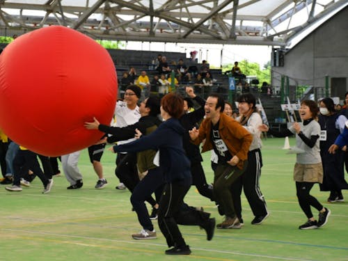 年1回のグループ運動会の様子