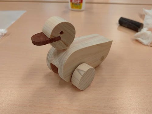 ワークショップで作った木のおもちゃ