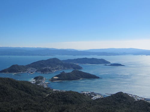 天草の穏やかな海と島々