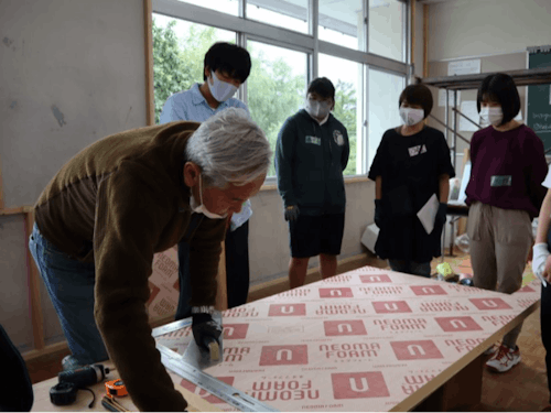 白馬高校でのワークショップの様子