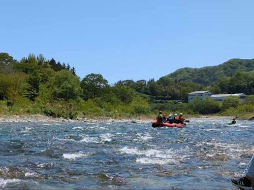 利根川上流でのラフティングは人気です！