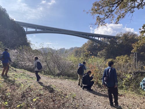 橋の下から眺める景色は壮観です