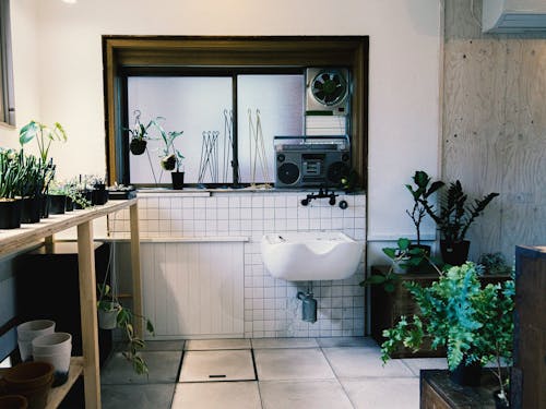 美容院のなごりを感じる1階