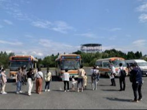 バスの運転体験会(女性限定の回)の様子