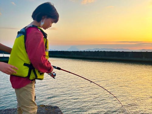 家から歩いても釣りに行けます。