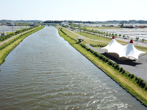 栗山川とあじさい公園