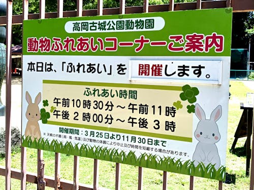 動物ふれあいコーナーは大人気です♪