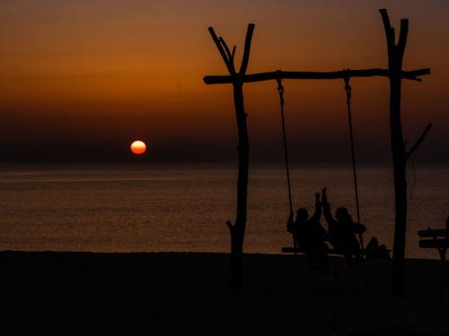 ある夕方の夕日ヶ浦ビーチ