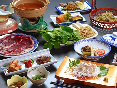 山の恵みをいただきます