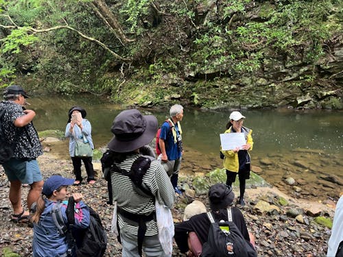 世界自然遺産エリアで川遊びの自主イベント