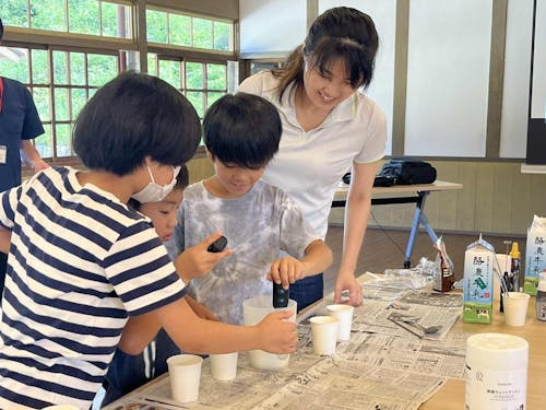 好きなこと、得意なことを活かして、地域のこどもたちと活動します。