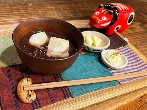 当日はシェフお手製のおしるこをお楽しみください