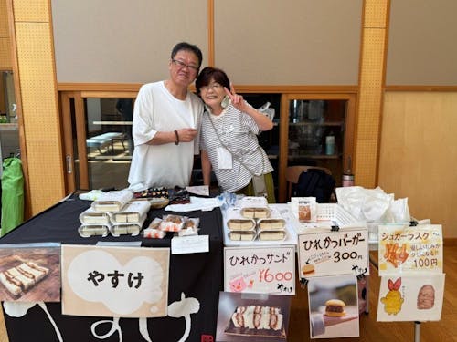 近隣のイベントでは必ずと言っていいほど2人を見かける。出店限定メニューも提供