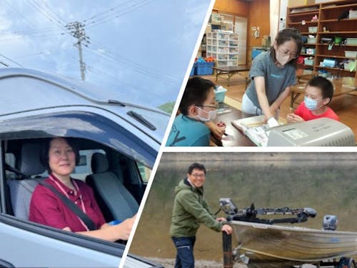 左:猿谷さん/上:森さん/下:藤原さん