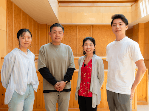 ゲスト：起業型地域おこし協力隊　左から新井田さん、橋本さん、宮之原さん、本田さん