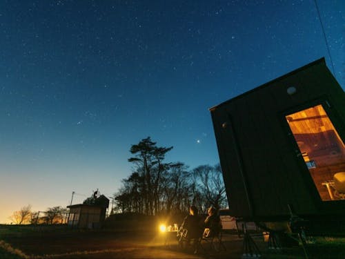 市内では星空が綺麗に見えます
