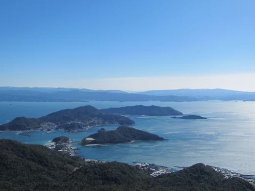 天草の穏やかな海と島々