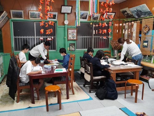 山あいの子ども支援活動風景「寺子屋シアン」