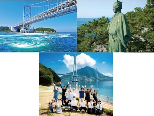 左上：徳島　右上：高知　下：愛媛