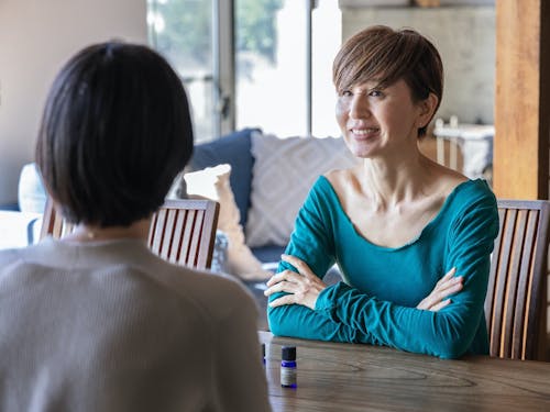 アロマのカウンセリング中の一コマ