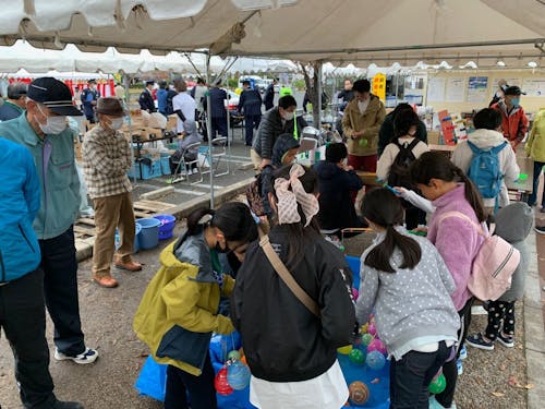 萩のさまざまな店舗が出展する「萩ふるさとまつり」も同時開催