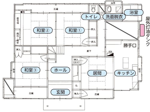 お試し住宅間取り(3LDK)