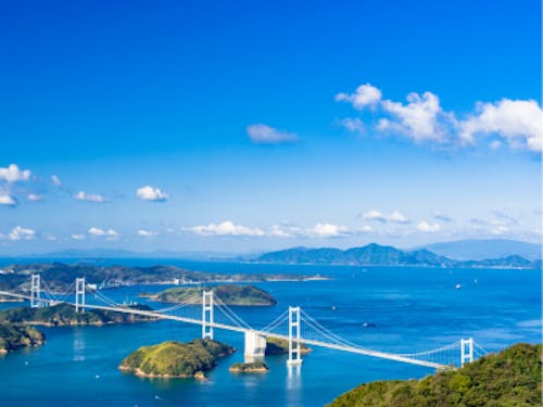 中国と四国を結ぶ「瀬戸内しまなみ海道」