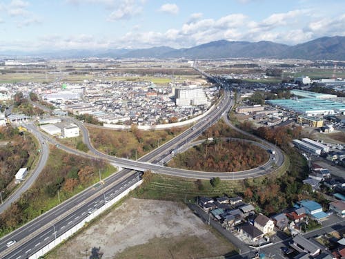 名神高速道路八日市インターチェンジ付近